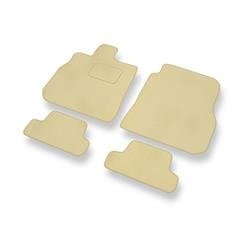 Velours automatten voor Mitsubishi Eclipse IV (2006-2011) - vloermatten - mattenset - DGS Autodywan - beige