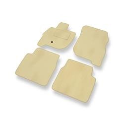 Velours automatten voor Mitsubishi Galant IX (2006-2012) - vloermatten - mattenset - DGS Autodywan - beige