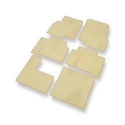 Velours automatten voor Mitsubishi Grandis (2003-2011) - vloermatten - mattenset - DGS Autodywan - beige