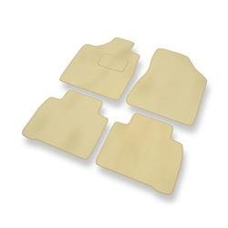 Velours automatten voor Nissan Murano I (2002-2007) - vloermatten - mattenset - DGS Autodywan - beige