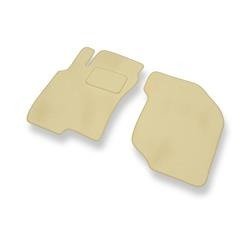 Velours automatten voor Nissan X-trail I (2001-2007) - vloermatten - mattenset - DGS Autodywan - beige