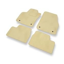 Velours automatten voor Opel Astra H (2004-2012) - vloermatten - mattenset - DGS Autodywan - beige