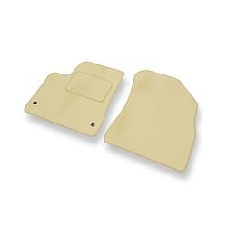 Velours automatten voor Peugeot 5008 I (2009-2016) - vloermatten - mattenset - DGS Autodywan - beige