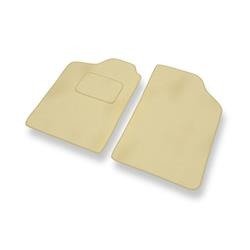 Velours automatten voor Renault Clio I (1990-1998) - vloermatten - mattenset - DGS Autodywan - beige