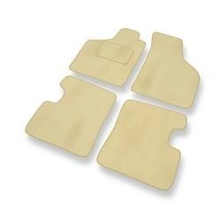 Velours automatten voor Renault Twingo I (1992-2007) - vloermatten - mattenset - DGS Autodywan - beige