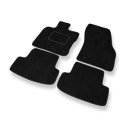 Velours automatten voor SEAT Ateca (2016-....) - vloermatten - mattenset - DGS Autodywan - zwart