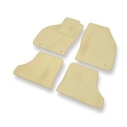 Velours automatten voor Saab 9-3 I (1998-2002) - vloermatten - mattenset - DGS Autodywan - beige