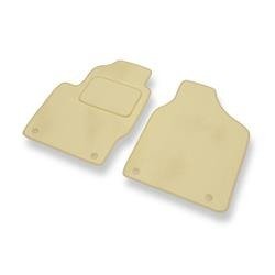 Velours automatten voor Seat Alhambra I (1996-2000) - vloermatten - mattenset - DGS Autodywan - beige