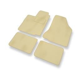 Velours automatten voor Seat Ibiza II (1993-2002) - vloermatten - mattenset - DGS Autodywan - beige