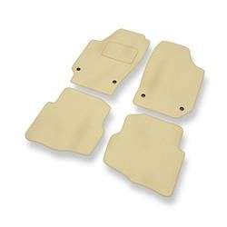 Velours automatten voor Seat Ibiza III (2002-2008) - vloermatten - mattenset - DGS Autodywan - beige