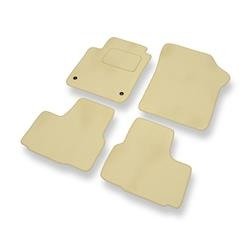 Velours automatten voor Seat Mii I (2011-2019) - vloermatten - mattenset - DGS Autodywan - beige