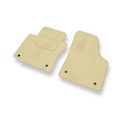 Velours automatten voor Skoda Octavia II (2004-2013) - vloermatten - mattenset - DGS Autodywan - beige