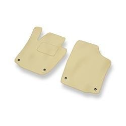 Velours automatten voor Skoda Rapid II (2012-2019) - vloermatten - mattenset - DGS Autodywan - beige