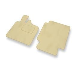 Velours automatten voor Smart ForTwo I (1998-2007) - vloermatten - mattenset - DGS Autodywan - beige