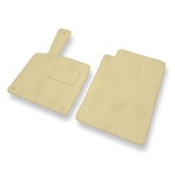 Velours automatten voor Smart ForTwo II (2007-2013) - vloermatten - mattenset - DGS Autodywan - beige