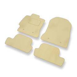 Velours automatten voor Subaru BRZ (2012-2020) - vloermatten - mattenset - DGS Autodywan - beige