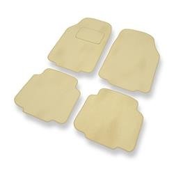 Velours automatten voor Subaru Justy IV (2007-2010) - vloermatten - mattenset - DGS Autodywan - beige