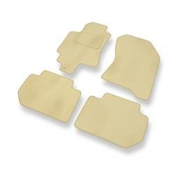 Velours automatten voor Subaru Tribeca II (2007-2014) - vloermatten - mattenset - DGS Autodywan - beige