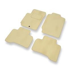 Velours automatten voor Suzuki XL7 II (2007-2009) - vloermatten - mattenset - DGS Autodywan - beige