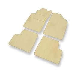 Velours automatten voor Toyota Avensis I (1997-2003) - vloermatten - mattenset - DGS Autodywan - beige