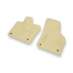 Velours automatten voor Volkswagen Beetle III (2011-2019) - vloermatten - mattenset - DGS Autodywan - beige