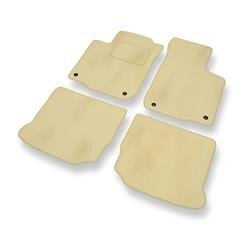 Velours automatten voor Volkswagen New Beetle I (1998-2005) - vloermatten - mattenset - DGS Autodywan - beige