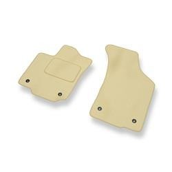 Velours automatten voor Volkswagen Phaeton (2002-2016) - vloermatten - mattenset - DGS Autodywan - beige