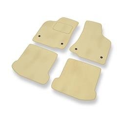 Velours automatten voor Volkswagen Polo III (1994-2001) - vloermatten - mattenset - DGS Autodywan - beige