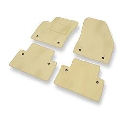 Velours automatten voor Volvo C30 I (2006-2012) - vloermatten - mattenset - DGS Autodywan - beige