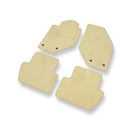 Velours automatten voor Volvo V70 I (1997-2000) - vloermatten - mattenset - DGS Autodywan - beige