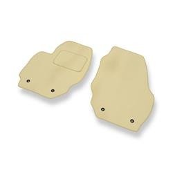 Velours automatten voor Volvo XC60 I (2008-2017) - vloermatten - mattenset - DGS Autodywan - beige