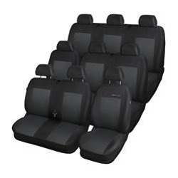 Op maat gemaakte hoezen voor Renault Trafic II Bestelwagen (2001-2014) 9 zitplaatsen, 2+1, 6x1 - pasvorm autostoelhoezen - autostoelbeschermer set - Auto-Dekor - ELEGANCE - P-3