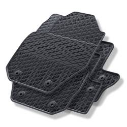 Rubberen automatten voor Volvo S60 II (2010-2019) - rubber vloermatten - mattenset - gummimatten - zwart - Geyer & Hosaja - 854/4C