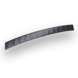 Stalen achterbumperstrip voor BMW 7 F01 Limousine (4 deuren) - (2008-2015) - Croni - Trapeze - zwart (carbon folie)