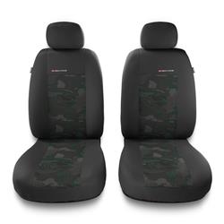 Universele autohoezen voor Audi A8 D2, D3, D4, D5 (1994-2019) - autostoelhoezen - autostoelbeschermer set - Auto-Dekor - Elegance 1+1 - groen