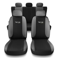 Universele autohoezen voor Audi A8 D2, D3, D4, D5 (1994-2019) - autostoelhoezen - autostoelbeschermer set - Auto-Dekor - Tuning - zilver