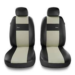 Universele autohoezen voor Daewoo Matiz (1997-2004) - autostoelhoezen - autostoelbeschermer set - Auto-Dekor - X-Line 1+1 - beige