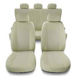 Universele autohoezen voor Seat Ibiza I, II, III, IV, V (1984-2019) - autostoelhoezen - autostoelbeschermer set - Auto-Dekor - Modern - MC-3 (beige)