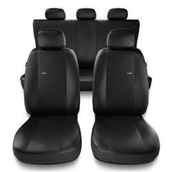Universele autohoezen voor Seat Ibiza I, II, III, IV, V (1984-2019) - autostoelhoezen - autostoelbeschermer set - Auto-Dekor - X-Line - zwart