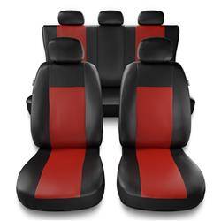 Universele autohoezen voor Volkswagen Polo II, III, IV, V, VI (1981-2019) - autostoelhoezen - autostoelbeschermer set - Auto-Dekor - Comfort - rood
