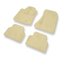 Velours automatten voor Alfa Romeo 159 I (2005-2011) - vloermatten - mattenset - DGS Autodywan - beige