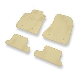 Velours automatten voor Alfa Romeo Brera (2005-2010) - vloermatten - mattenset - DGS Autodywan - beige