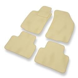 Velours automatten voor Alfa Romeo GT (2003-2010) - vloermatten - mattenset - DGS Autodywan - beige