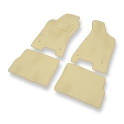 Velours automatten voor Audi 80 IV B4 (1991-1996) - vloermatten - mattenset - DGS Autodywan - beige