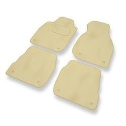 Velours automatten voor Audi A6 II C5 (1997-2004) - vloermatten - mattenset - DGS Autodywan - beige