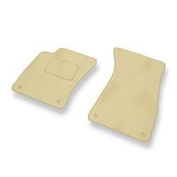 Velours automatten voor Audi A8 II D3 (2002-2010) - vloermatten - mattenset - DGS Autodywan - beige