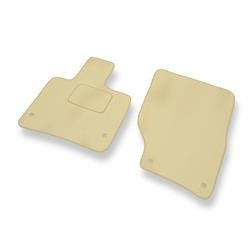 Velours automatten voor Audi Q7 I (2005-2015) - vloermatten - mattenset - DGS Autodywan - beige