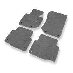 Velours automatten voor BMW 3 M3 II E36 (1992-1999) - vloermatten - mattenset - DGS Autodywan - grijs