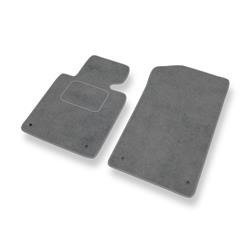 Velours automatten voor BMW 3 M3 III E46 (2001-2006) - vloermatten - mattenset - DGS Autodywan - grijs