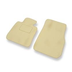 Velours automatten voor BMW 3 V F30 (2012-2018) - vloermatten - mattenset - DGS Autodywan - beige